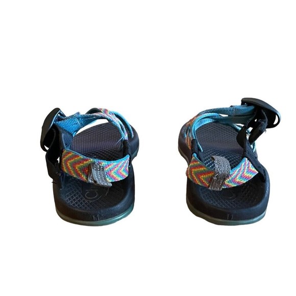 Chaco ZX1 EcoTread Sandal Strap Water Sport Adjust Fiesta Rainbow SZ 11 Kids - Picture 4 of 11